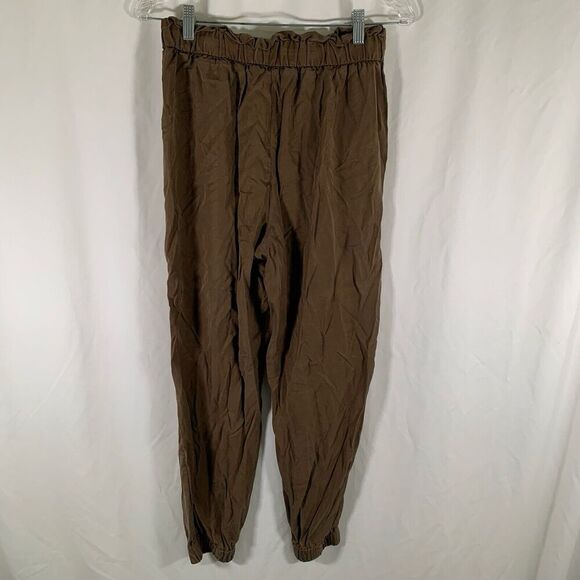Banana Republic Jogger Pants Womens Small Brown Pull On Elastic Waist Drawstring - Picture 7 of 9